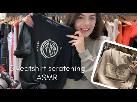 ASMR | 9484 co sweatshirt scratching, gentle whispering, TINGLY | ASMRbyJ