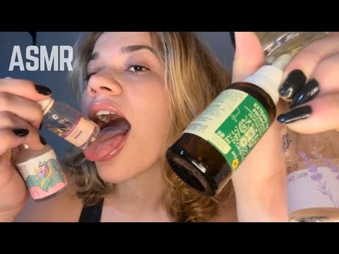ASMR FAST AGGRESSIVE conta gotas + sons de boca molhados + tapping 