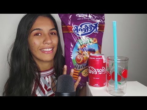 ASMR COMENDO SALGADINHO | SONS DE MASTIGAÇÃO | eating