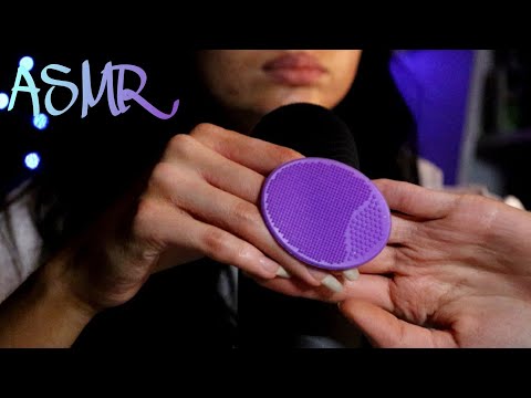 ASMR Massage pad on mic and Crinkly Sponge sounds | no talking