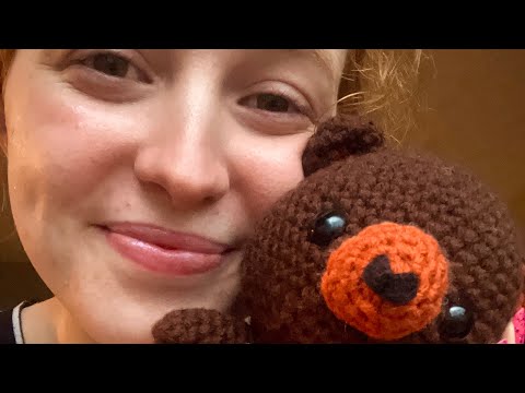 ~ASMR~ Comforting you in Gloomy Weather (face touching, plucking negative energy, tapping teddy)