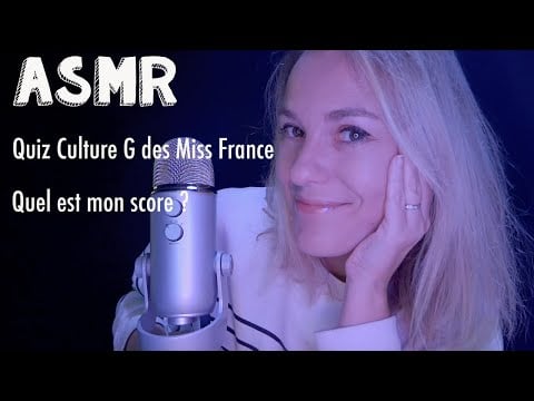 ASMR FR 👸 Je réponds au test de culture générale de Miss France 2024 ! Quel sera mon score ?!