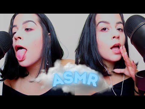 ASMR 1 HOUR MOUTH SOUNDS | SONS DE BOCA MOLHADOS POR UMA HORA  💦👄😴