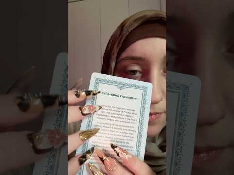 ASMR- Relaxing Islamic Dua Cards #asmr