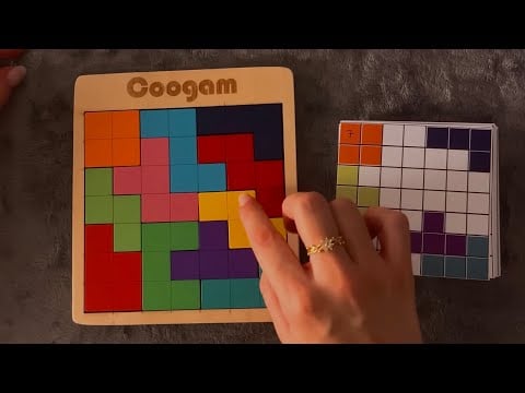 ASMR - Wooden Puzzle 🧩 NEW challenges - Clicky Whispers
