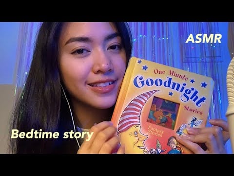 ASMR ⟡ bedtime story for sleep | close up whispering & semi inaudible 📖😴
