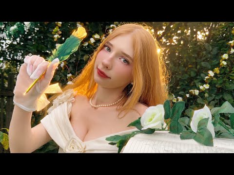 АСМР Уход за Вами в тайном саду🌹🌙 Сбежала с бала, чтобы позаботиться о вас🕯️(Расслабление и чай)