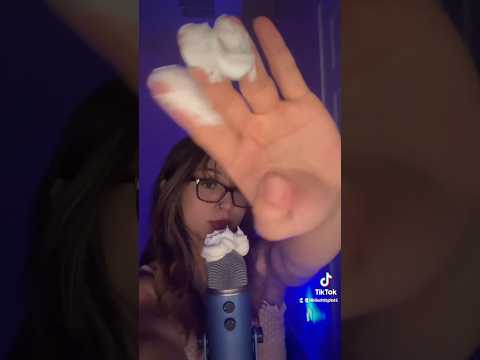 Shaving cream on Mic 😳🪒 #asmr #satisfying