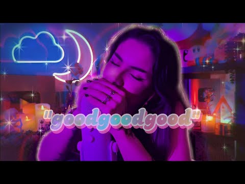 ASMR Breathy Mouth Sounds + “goodgoodgood” ✨ (low light & sleepy vibes)