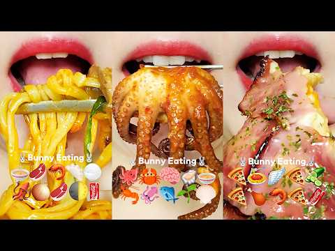 ASMR 10-Minute Satisfying Emoji Food Compilation MUKBANG 10분 이모지 먹방 모음집 Eating Sounds