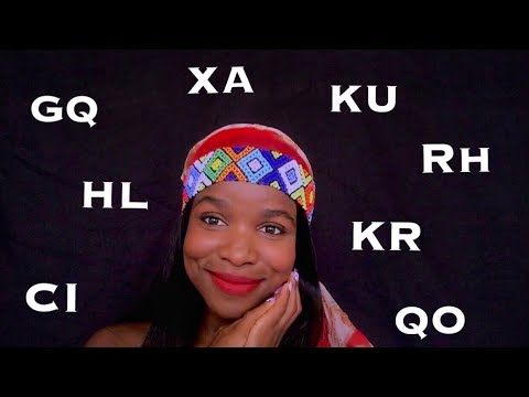 ASMR Repeating XHOSA Trigger Words & Tongue Clicks for Sleep or Relaxation (Close Whispers) 🤯🤭😴