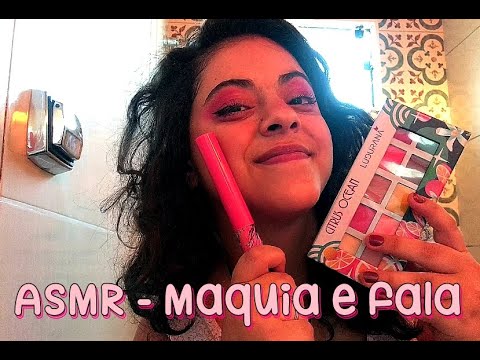 ASMR - Maquiando na base da gambiarra