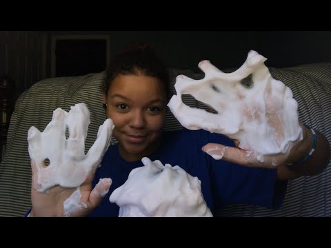 ASMR- shaving cream on mic