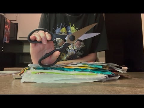 ASMR Plastic Cutting