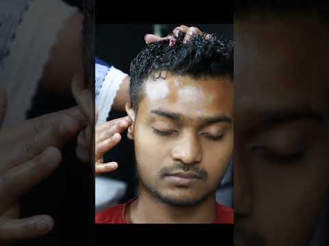 Tip Top Pin Pen Massage By Her | ASMR Head Massage #shorts #ladybarber