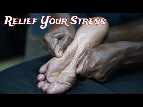 ASMR Pressure Point Tingly Foot Massage | Strong Wrist Barber Doing High Pressure Foot Massage ASMR