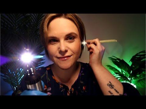 ASMR: A Relaxing Ear Treatment - Cleaning, Massage & Hopi Ear Candling