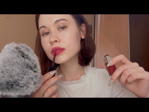 АСМР БЛИЗКИЙ ШЕПОТ 💄 БЛЕСКИ и ПОМАДЫ ДЛЯ ГУБ 👄  ШЕПОТОМ ПРО КОСМЕТИКУ ДЛЯ ГУБ