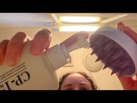 ASMR head spa 🧖‍♀️ at home, hair washing & treatment , no talking 