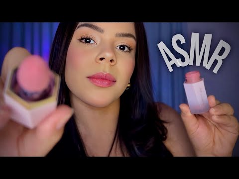 💄 ASMR ME MAQUIANDO ATÉ VOCÊ DORMIR (SONS DE MAKE + SUSSURROS)