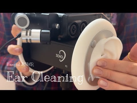 [ASMR] (No Talking) 가볍게 3dio 청소🧽
