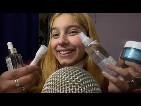 ASMR QUE USO PARA MI SKINCARE| SUSURROS Y TAPPING| SOFIWI