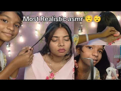 ✨ Different Combs, Gentle Sprays & A Relaxing Hairstyle | most realistic ASMR 💆‍♀️🌸