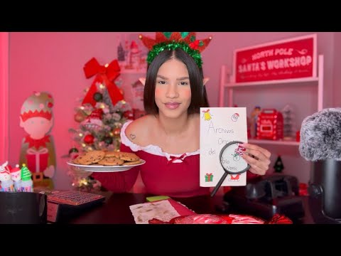 ASMR Español: Elfa Secretaria Antipatica de Santa Roleplay 🎄