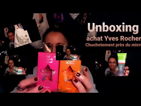 ASMR Français 🎧 Haul 📦chuchotement près du micro, achats chez Yves rocher 🎧