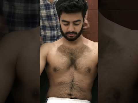 Hairy Chest Massage #asmrsounds #massage #chestmassage #chesthair #oil #lahoribarber #massagetherapy