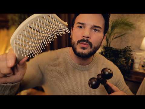 ASMR | Deep Head Massage for Instant Sleep 💤 Safest Male Personal Attention - Slow Whispering