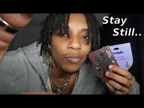 ASMR Im Piercing Your Ears in My Bedroom 💜