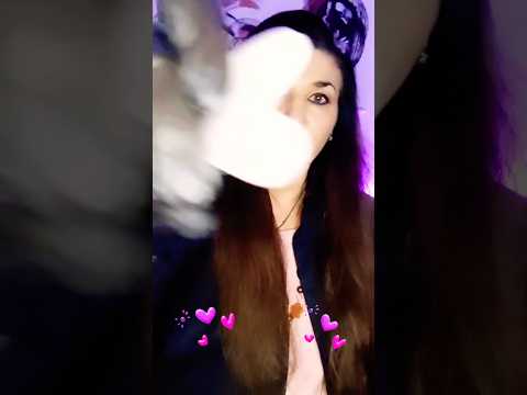 ASMR masaje  facial con 🧤video completo en el canal 🥰 #asmr #relax #relajación #sonidosrelajantes