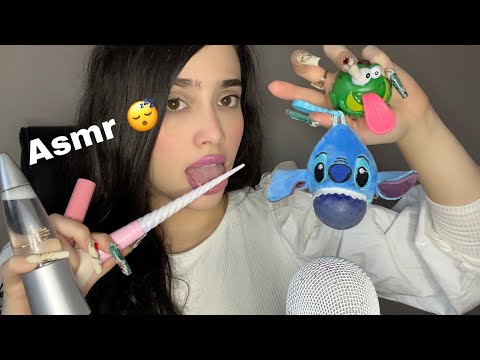 ASMR - SONIDOS DE BOCA CON DIFERENTES OBJETOS + SONIDOS DE UÑAS Y MANOS / DURME EN 15 MINUTOS /RELAX