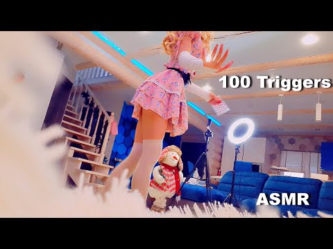 ASMR- LOFI 100 Fast and Aggressive Triggers | Mouth Sounds, Favorite triggers on your face