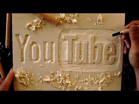ASMR Carving YouTube (no talking)