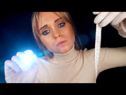 ASMR | FULL BODY EXAM (face, scalp, shoulders, arms, hands and belly)