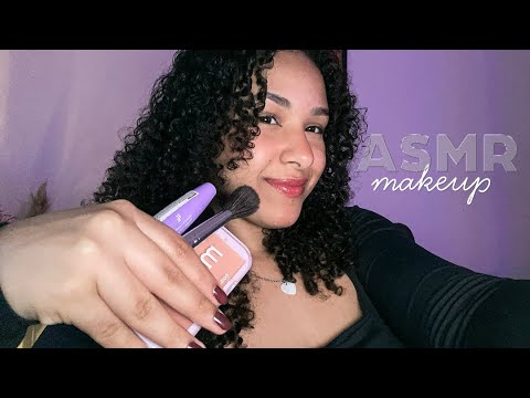 ASMR Maquiando VOCÊ: Pinceladas e Sussurros Suaves ✨💄