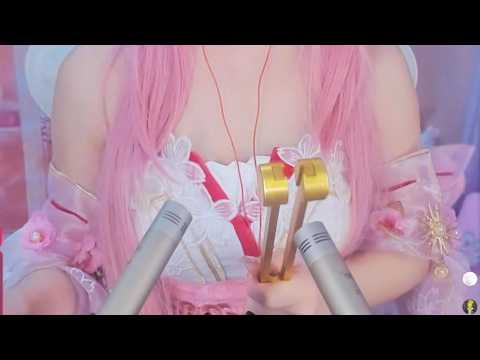 ASMR Roleplay 💖 Maid + Hatsune Miku Nails Close Sounds
