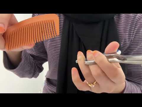 ASMR | Fast Haircut Roleplay (Aggressive, Scissors sound, haircut)