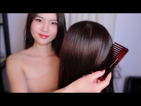 ASMR~Hair Brushing & Scalp Massage before SLEEP