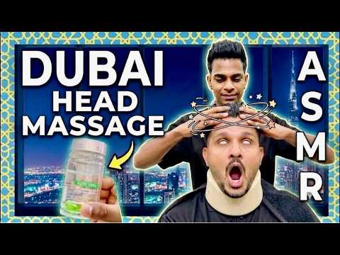 ASMR 😱 $2 72?! Indian Punjab Head Massage in Dubai 🇮🇳🇦🇪 | I Started Seeing Stars! 🌟