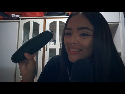 ASMR | Preparando y comiendo un pepino 🥒❤️