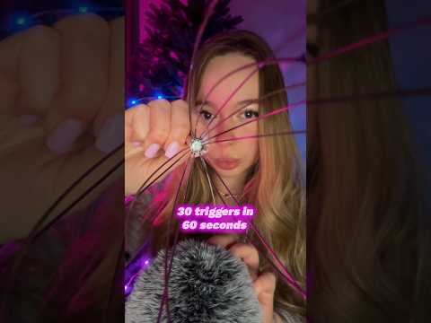 30 triggers in 60 seconds ⚡️ #asmr #asmrsleep#asmrtingles #asmrvideo #relaxing #sleep
