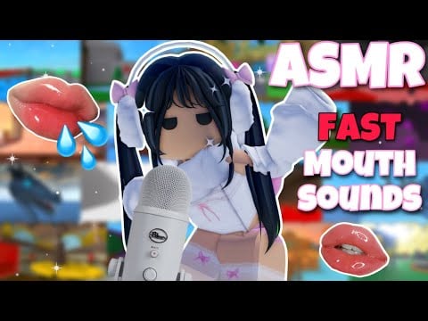 Roblox ASMR ~ epic minigames FAST mouth sounds + finger fluttering 👄💤 (SO TINGLY)