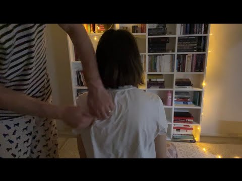 Back Massage | Arm Massage ASMR | Hair Scratching (No Talking)