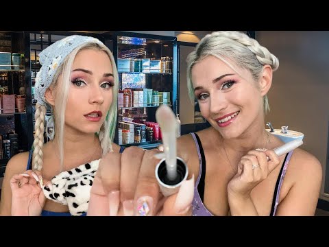 ASMR Rude Eastern European Twin Sisters Do Your Makeup (Accent, Roleplay)