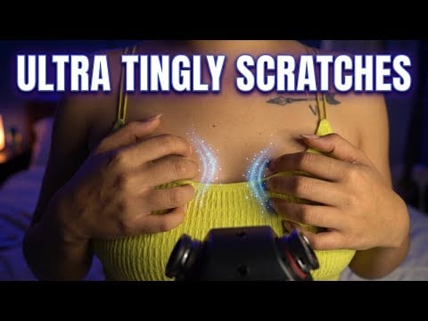 Extra tingly close up fabric scratching asmr 😴👕