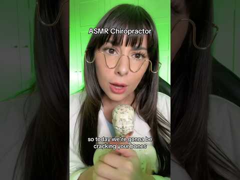 ASMR CHIROPRACTOR adjusting your bones 🩻 #asmr #short #chiropractic #chiropractor