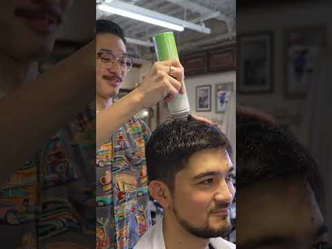 💈(ASMR) Japan's Award-Winning Barber Gives an Ultimate Haircut & Style | Scissor-Over-Comb Haircut